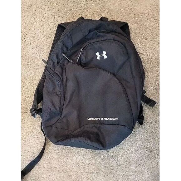 UNDER ARMOUR Storm Hustle 4.0 Backpack Black‎ School College HIKING Tennis Bag - Picture 1 of 6